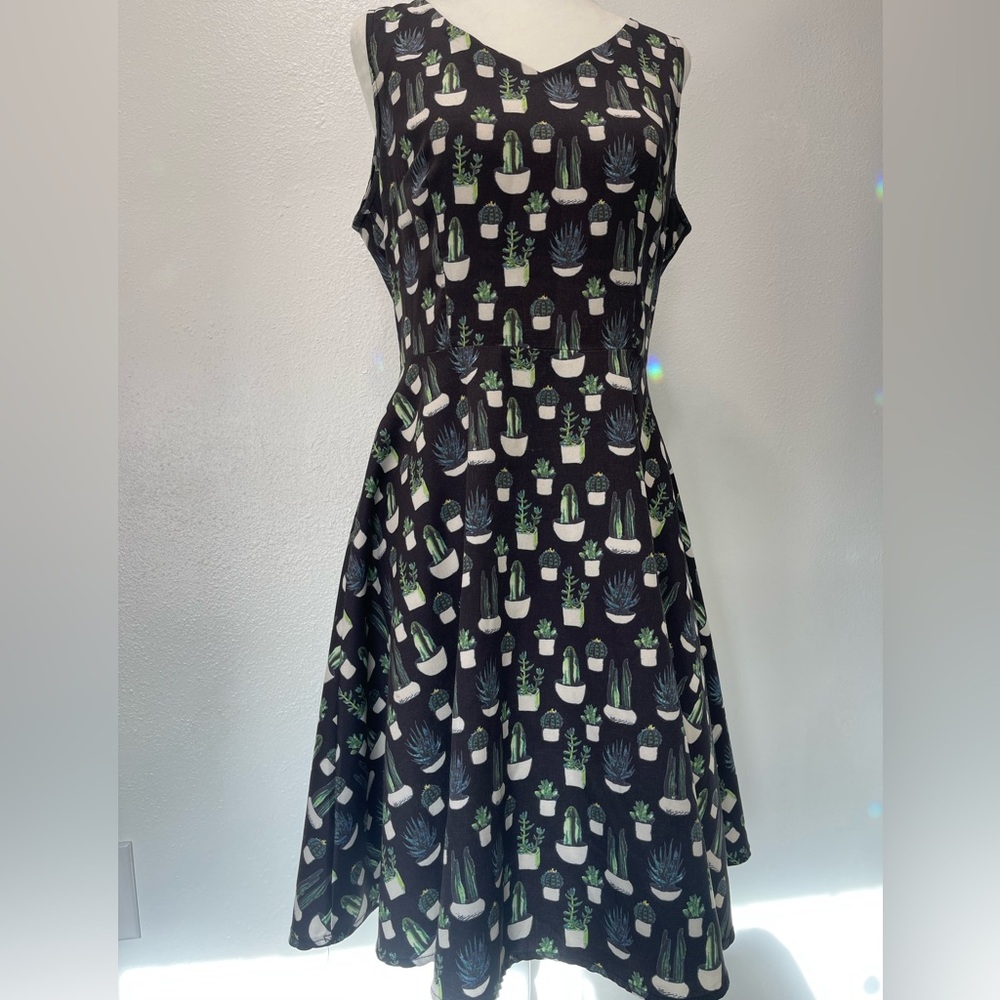 Amazon A-Line Cactus Print Dress